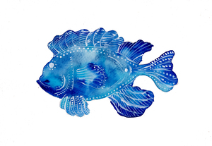 Blue Tribal Fish