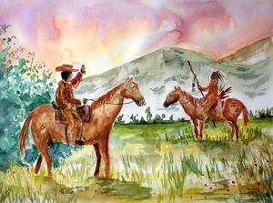 Cowboy Meets Native American
