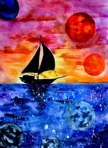 Space Sailing Boat