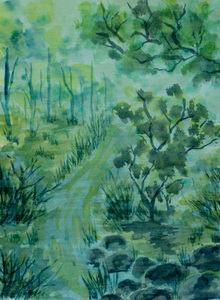 Gloomy Green Forest