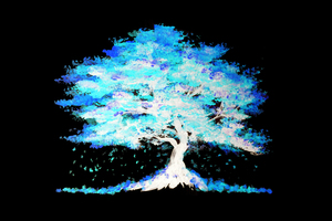 Luminescent Blue Tree