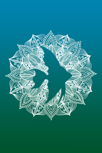 Mandala Circle Fish