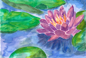 Purple Lotus Flower