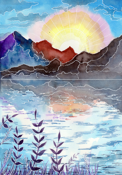 Blue Valley Print