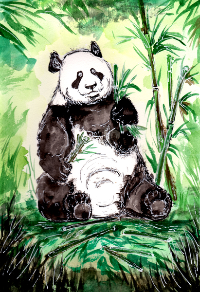Hungry Big Panda Print
