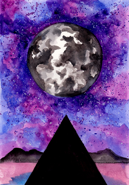 Moon Pyramid Print