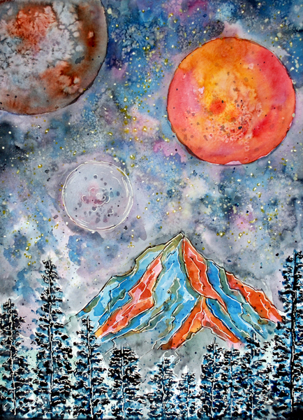 Starry Cold Night Print