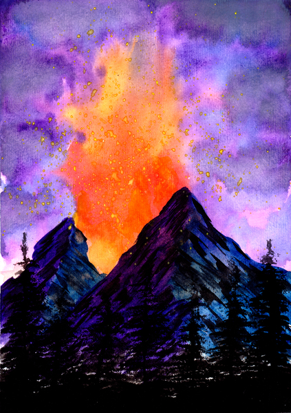 Volcanic Eruption Print