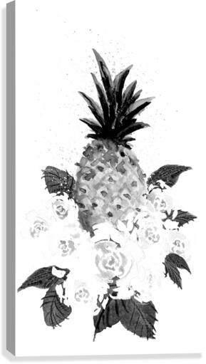 Roses and Pineapple Canvas Print