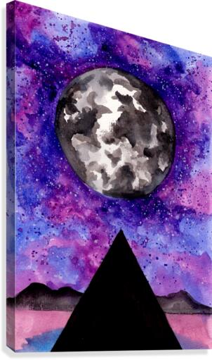 Moon Pyramid Canvas Print