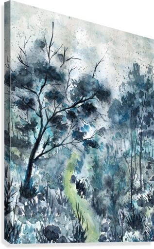 Blue Forest Canvas Print