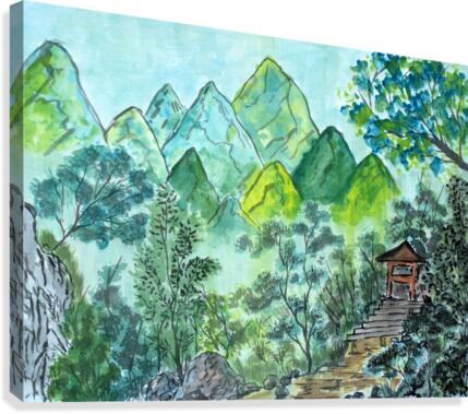 Emerald Woods Canvas Print