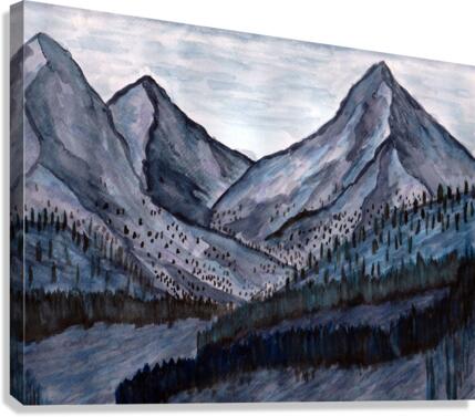 Cold Rock Mountain Canvas Print