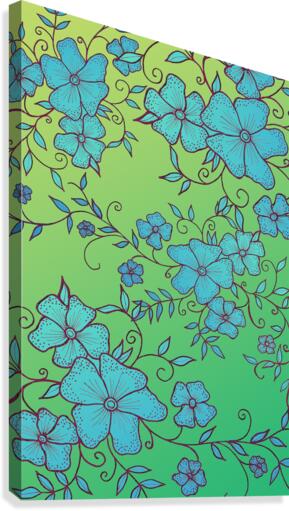 Floral Ornaments Pattern Canvas Print