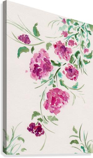 Purple Peonies Canvas Print