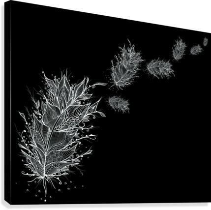 Flying Feathers Canvas Print