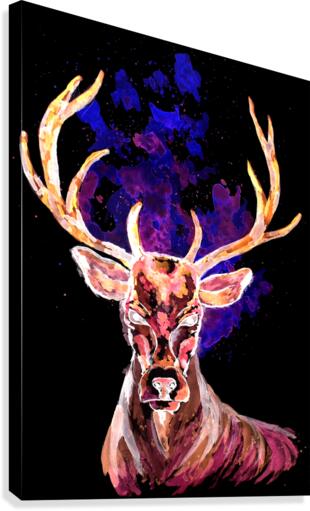 Evil Ghost Deer Canvas Print