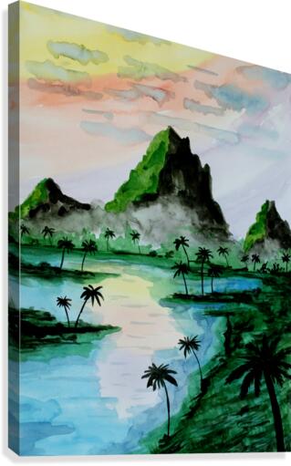 Sumatra Mountains Canvas Print