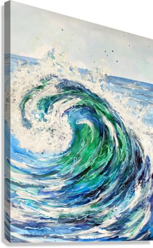 Blue Ocean Wave Canvas Print