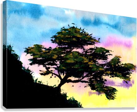 Summer Tree Hill Canvas Print