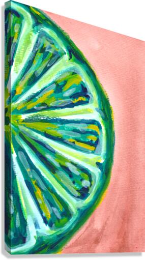 Lime Fruit Slice Canvas Print