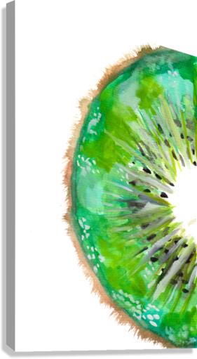 Kiwi Fruit Slice Canvas Print