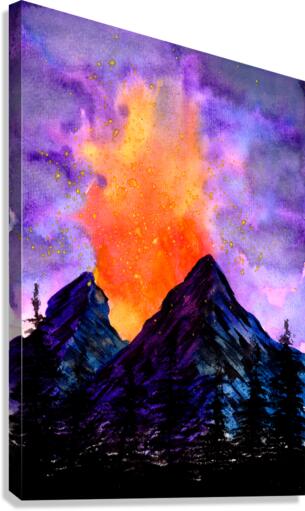 Volcanic Eruption Canvas Print