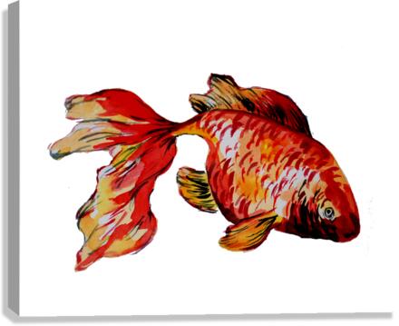 Red Goldfish Canvas Print
