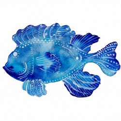 Blue Tribal Fish