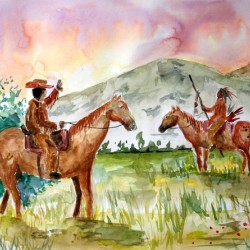 Cowboy Meets Native American