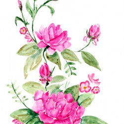 Pink Roses Ornament