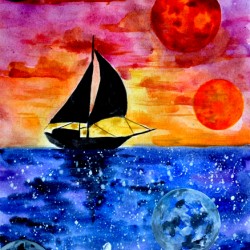Space Sailing Boat