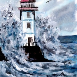Lighthouse and Storm