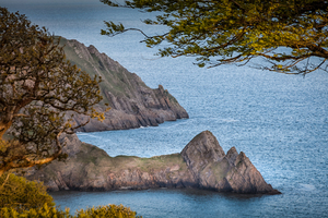 High tide at Three Cliffs Bay