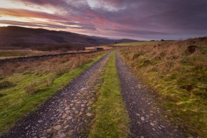 Sunrise on the Gwrhyd mountain