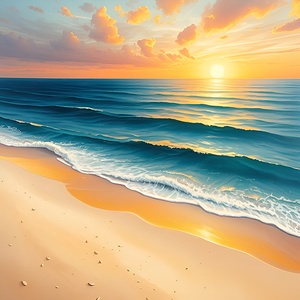 A stunning view of the sun and sea