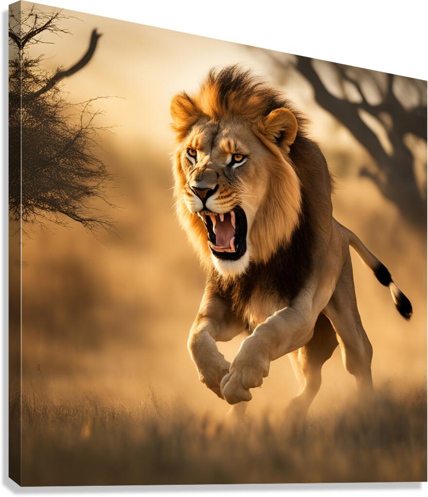  King of the jungle Canvas Print
