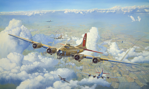 The Nine O Nine:  B-17 Flying Fortress print Print
