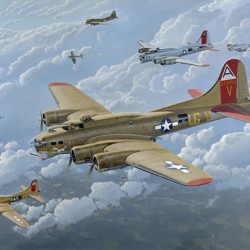 The Man O War II: B 17 Print