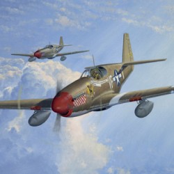 Shangri-lah P-51 Mustang Print