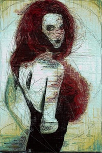 red haired woman 2