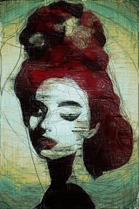 red haired woman 3