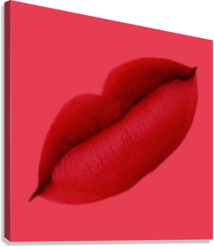 red lips Canvas Print