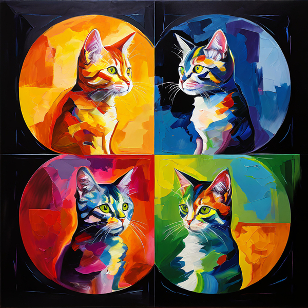 Cat on year Print