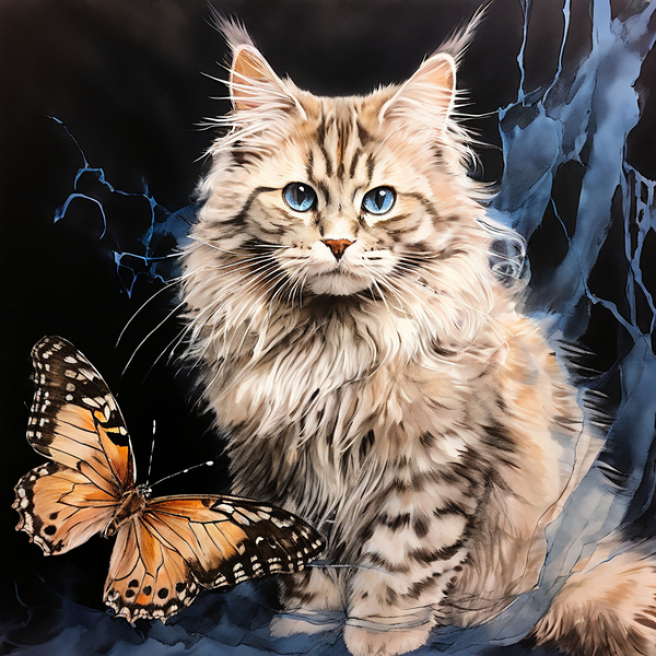 Cat never alone Print