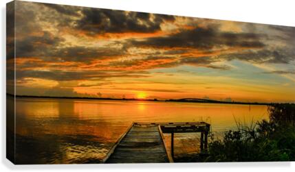 Edge Cut Sun Canvas Print
