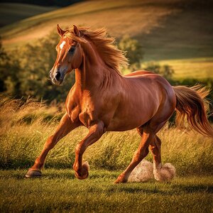 lively horse