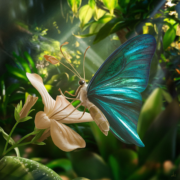 vibrant butterfly Print