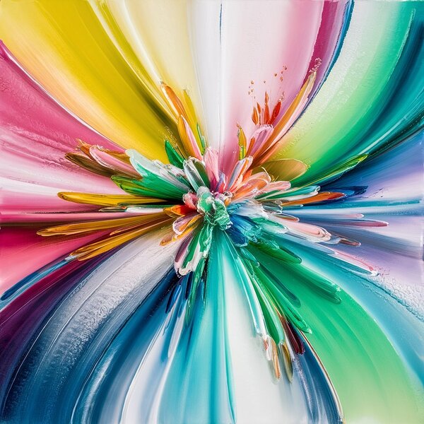 Vibrant artwork with modern illustration Print