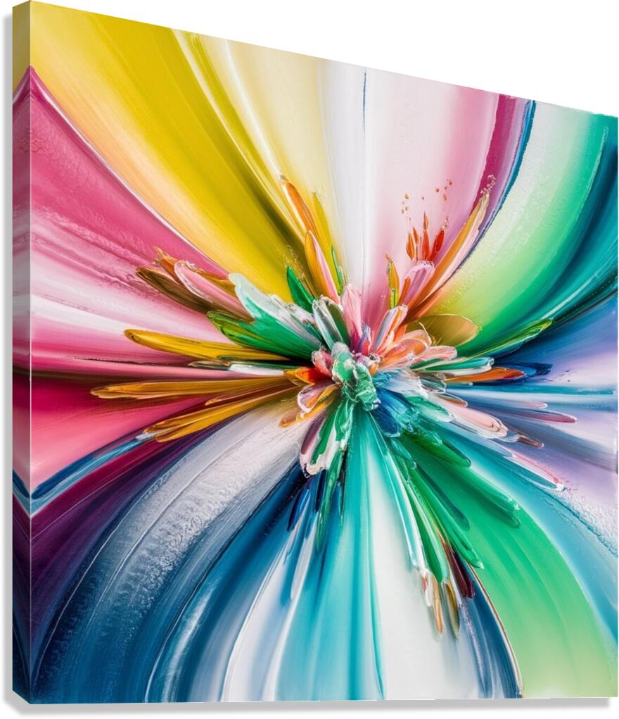 Vibrant artwork with modern illustration Canvas Print